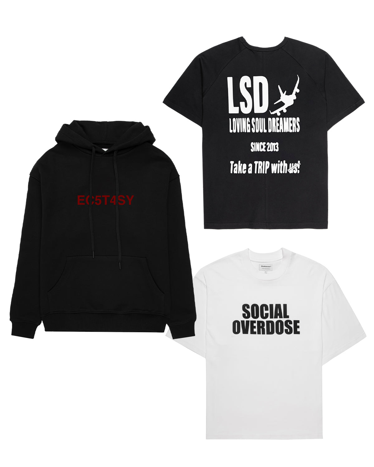 Social Agony 2 x T-shirt + hættetrøje