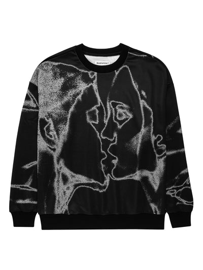 Sort sweatshirt Unkiss Black, set forfra