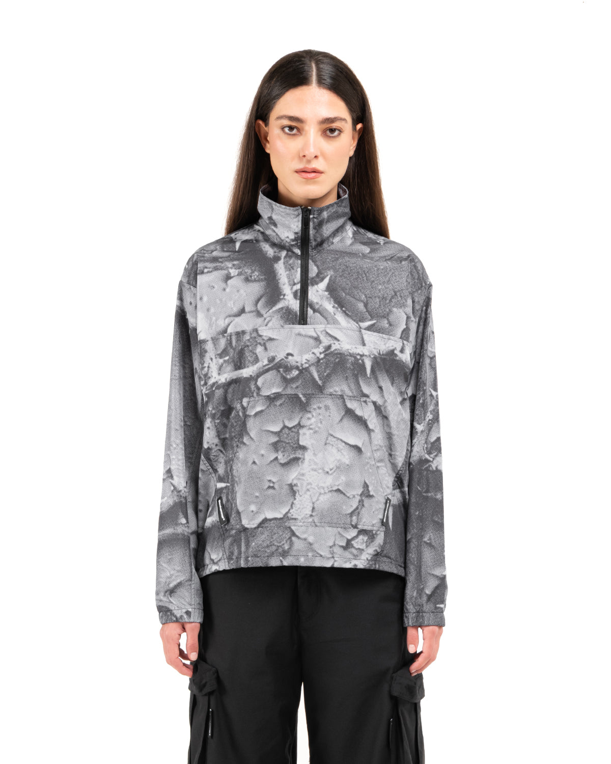 Bloodrose dark Reißverschluss-Sweatshirt