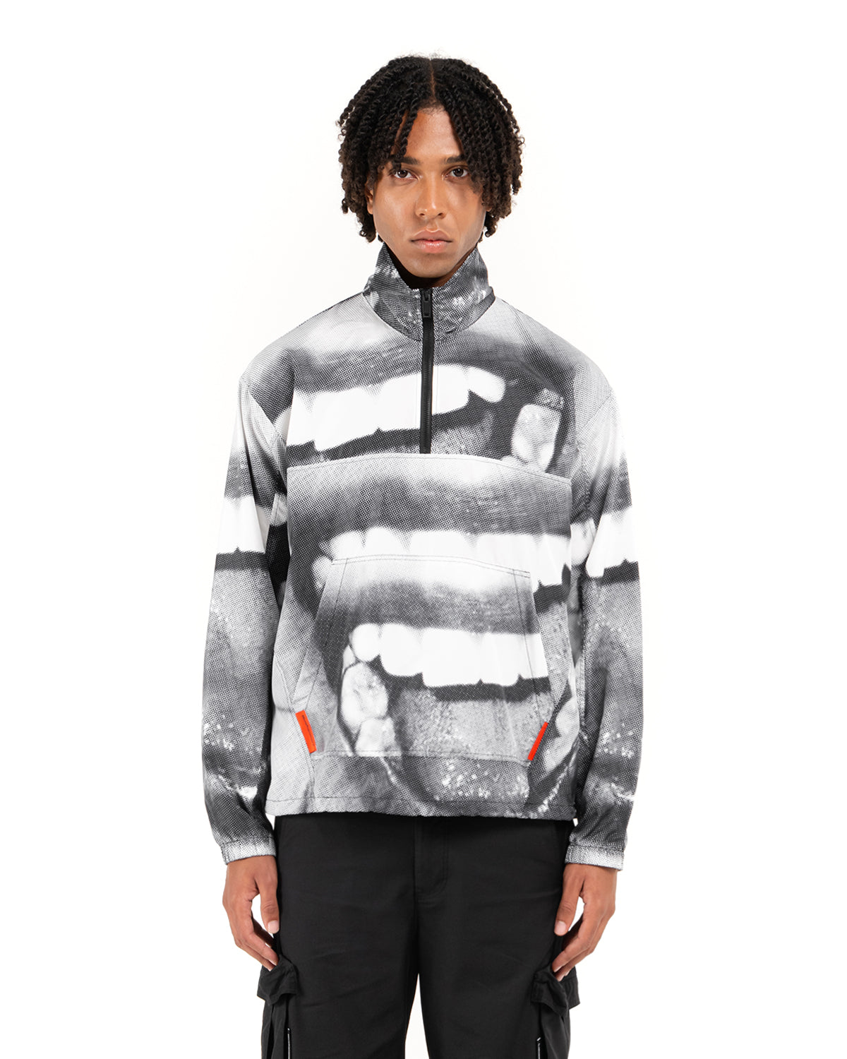 Smile Reißverschluss-Sweatshirt
