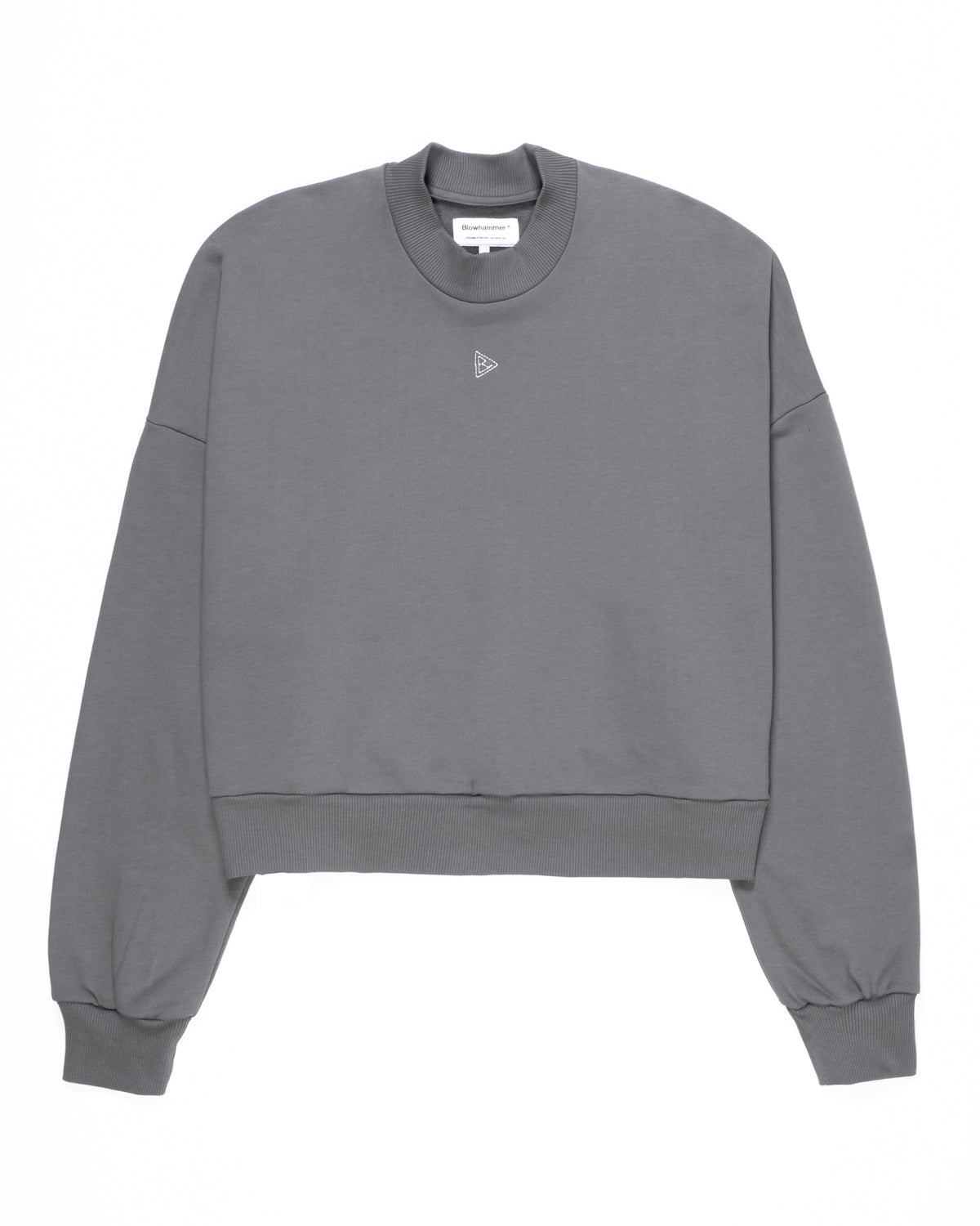 Minimal Grey Felpa Girocollo