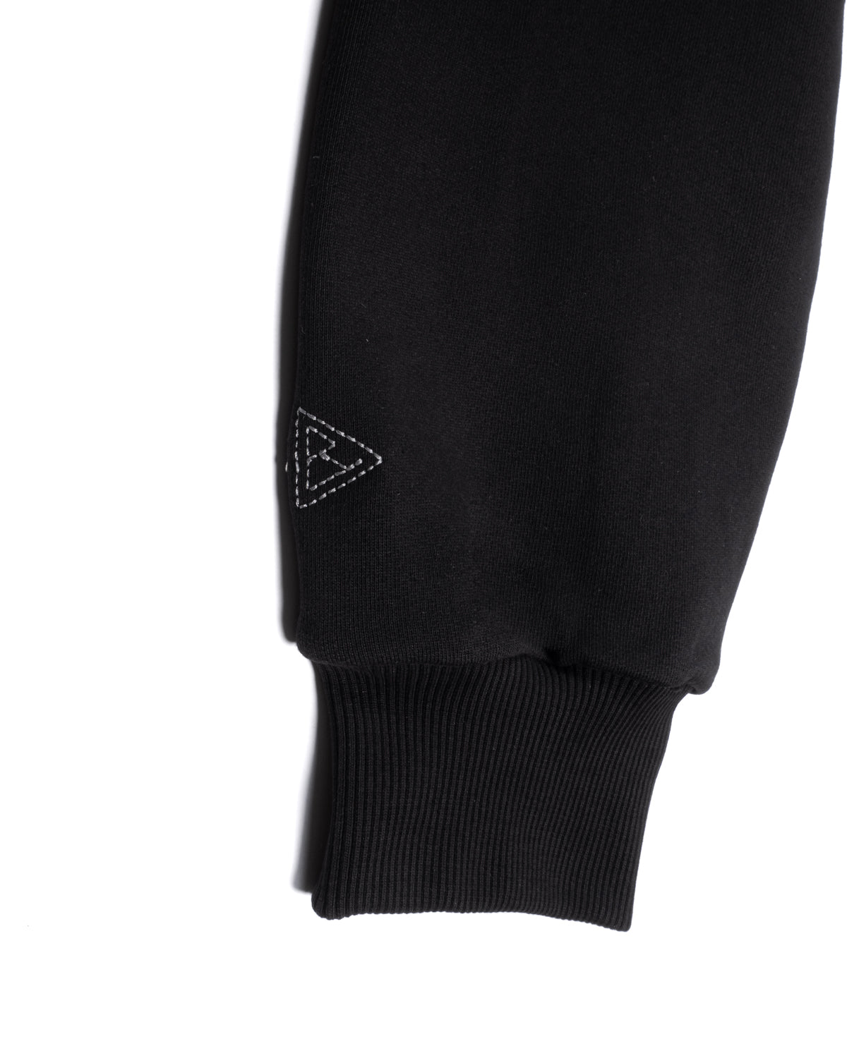 Minimal Black Felpa Cappuccio Zip