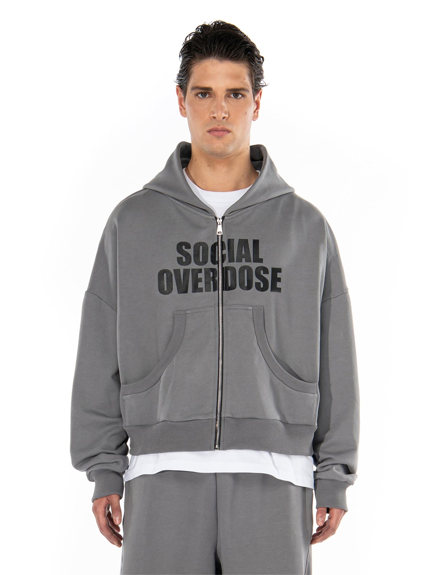 Social Overdose Felpa Cappuccio