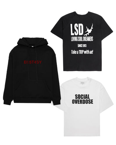 Social Agony 2 x T-shirt + hættetrøje