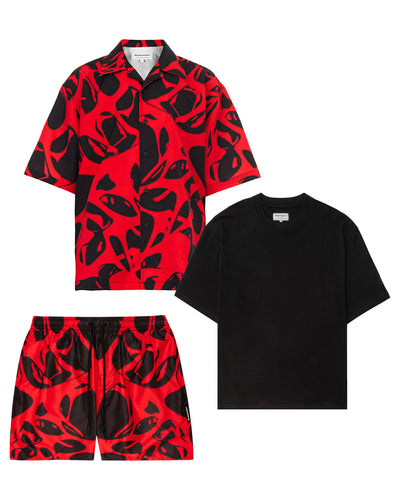 Strandet skjorte + badetøj + t-shirt
