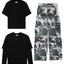 Sort Minimal 2 x T-Shirt + Cargo