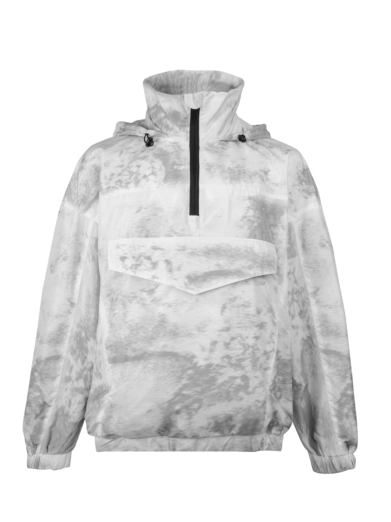 Grå anorak Grey Noise, set forfra