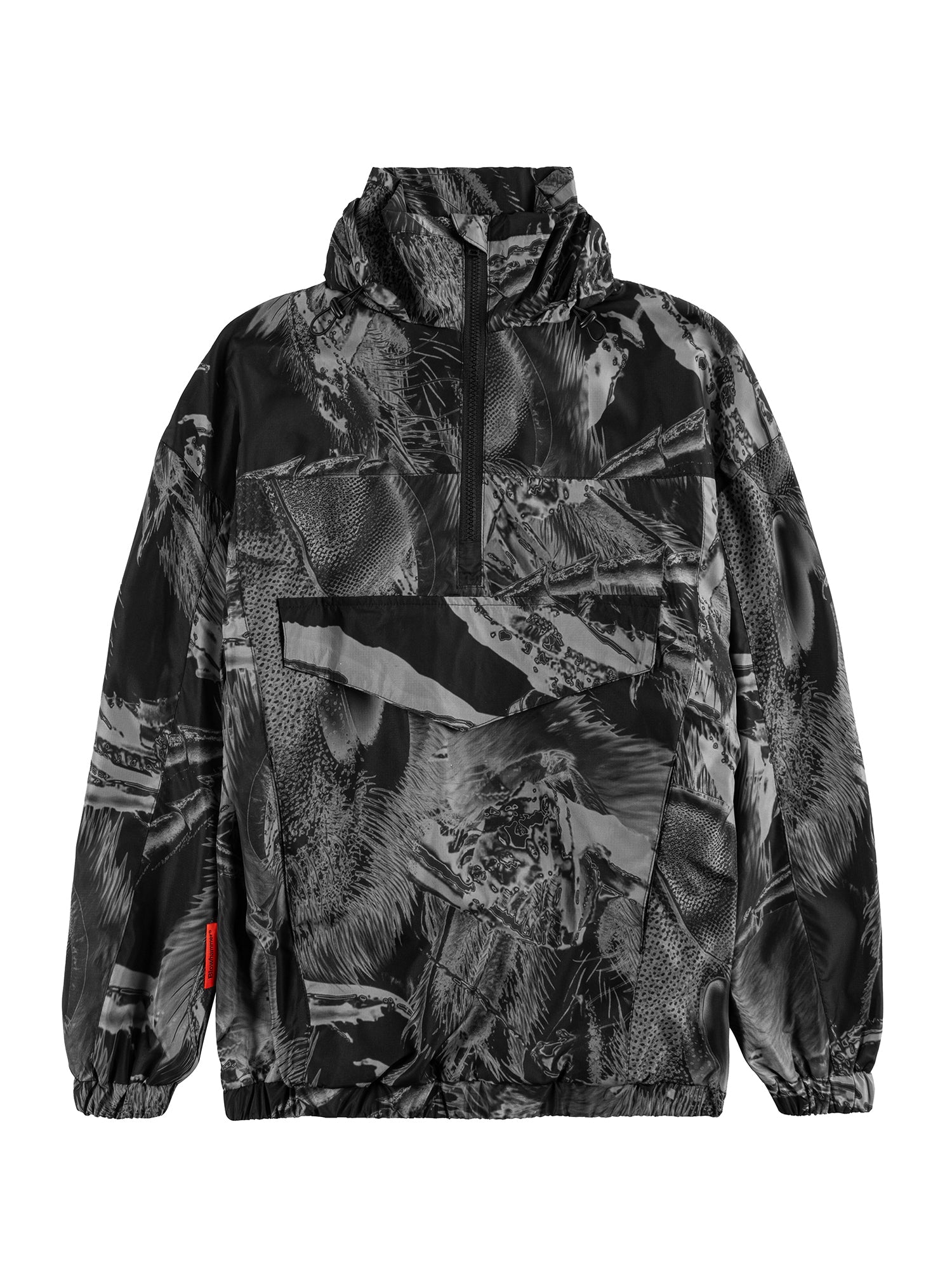 Sort anorak Insectide Vision, set forfra