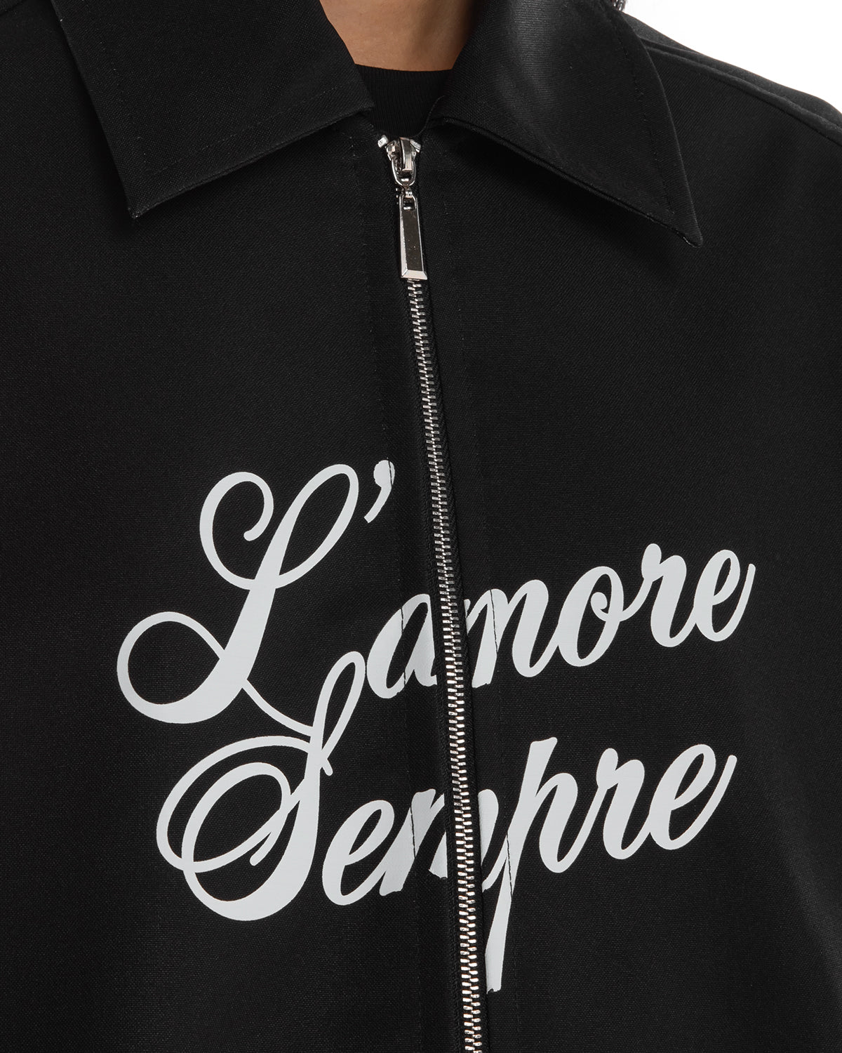 L’ amore sempre black Windbreaker | Blowhammer, color_black