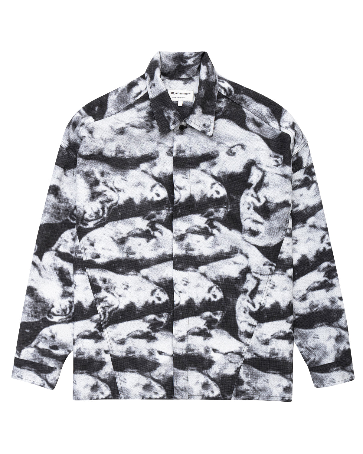 Black Camo Camicia Maniche Lunghe | Uomo