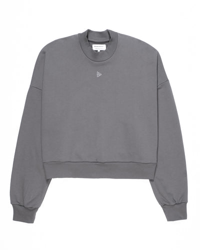 Minimal Grey Felpa Girocollo