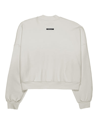 Minimal Cream Felpa Girocollo