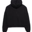 Minimal Black Felpa Cappuccio Zip