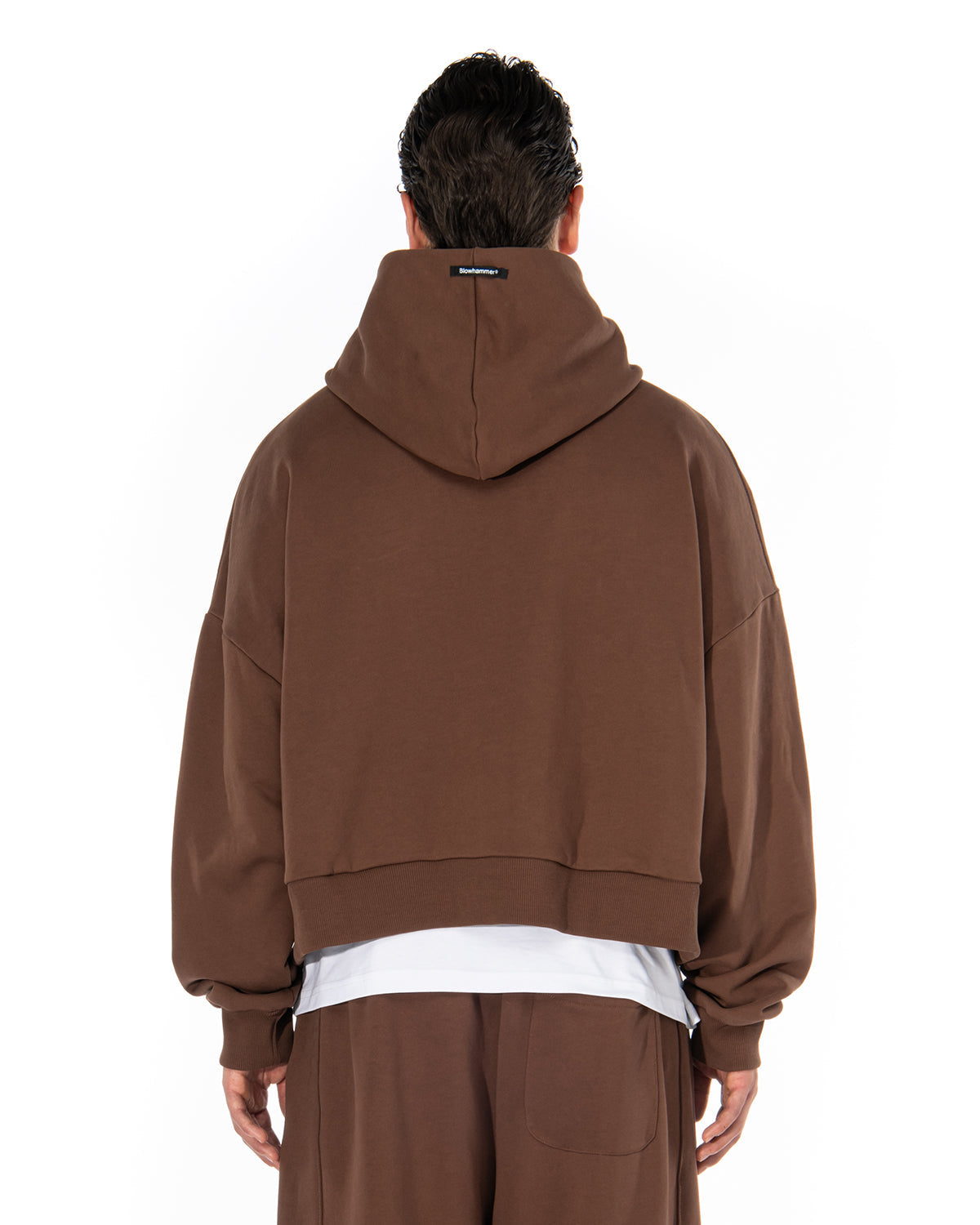 BROKENHEART Brown Zip Hoodie | Blowhammer, color_brown