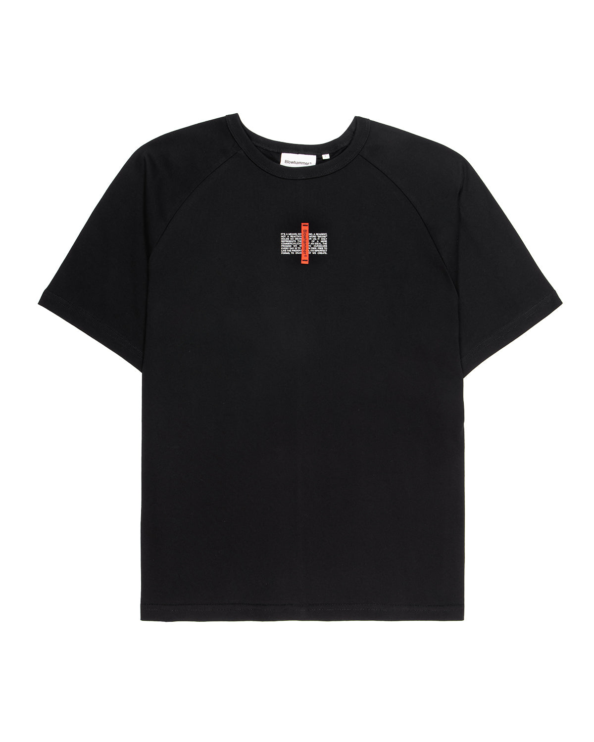 Zwart T-shirt Manifesto, vooraanzicht, color_black