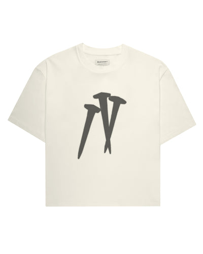 Nails T-Shirt Boxy Cream